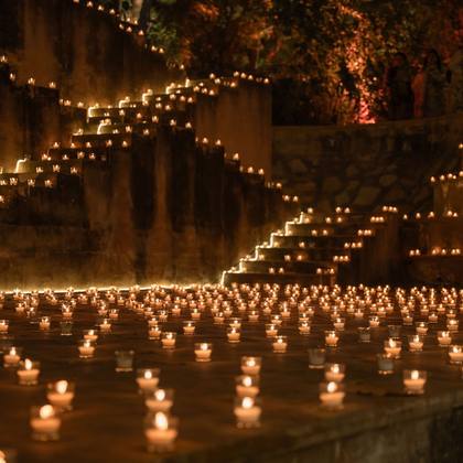 Aisle / Walkway — wedding decor — Alila + Samode Jaipur